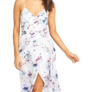 Nordstrom Dress, white with floral print, size 2